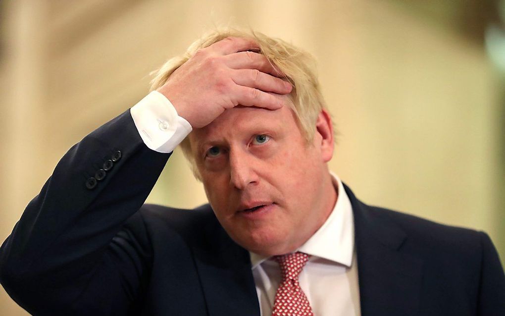 De Britse premier Boris Johnson. beeld AFP