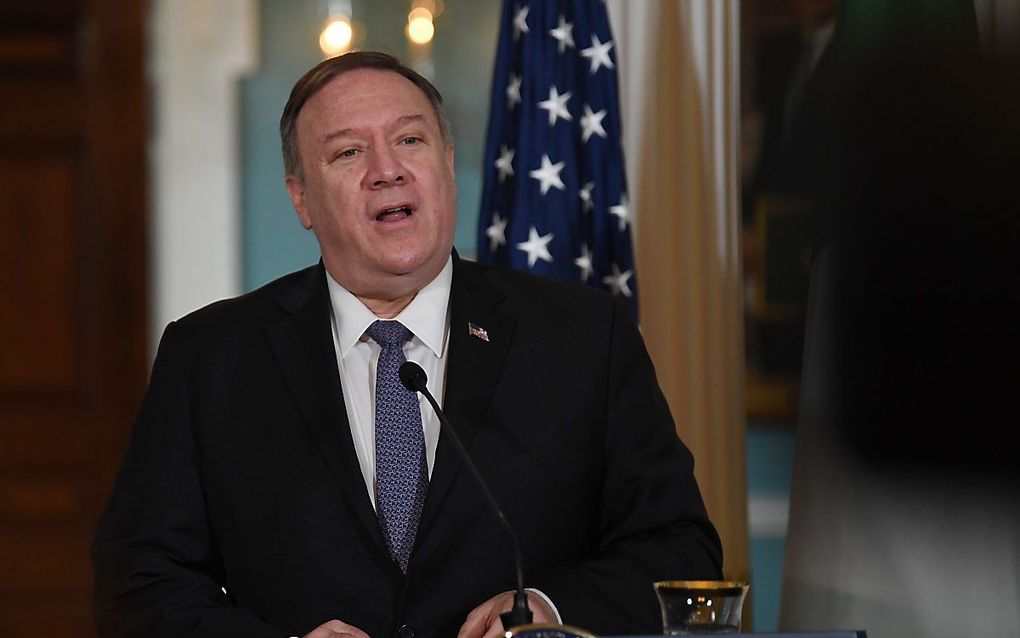 De Amerikaanse minister van Buitenlandse Zaken Mike Pompeo. beeld AFP, Eric Baradat