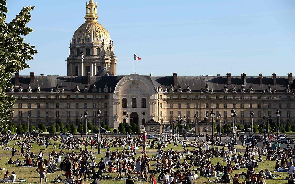 Esplanade des Invalides in Parijs, donderdag. beeld AFP, Ludovic Marin