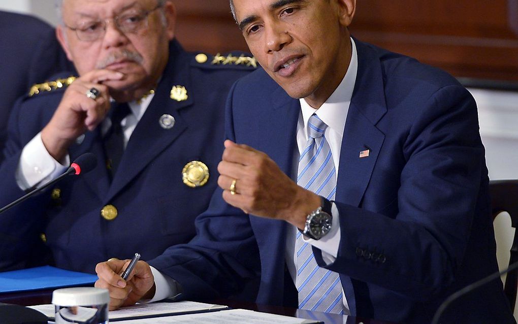 Oud-president Obama van de Verenigde Staten heeft steeds meer kritiek op zijn opvolger Trump. beeld AFP