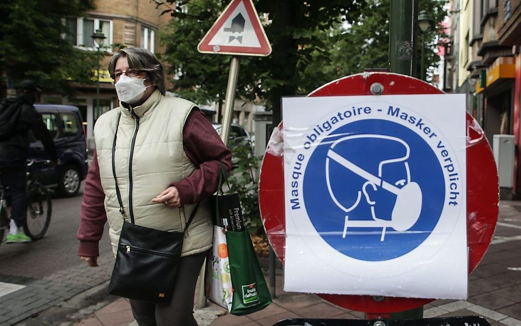 Straatbeeld in Brussel, 10 juli. beeld AFP, Aris Oikonomou