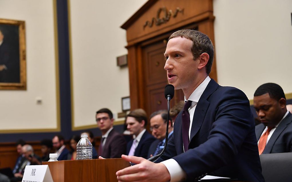 Topman Mark Zuckerberg van Facebook. beeld AFP