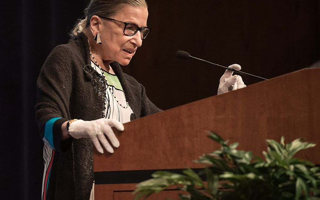 Ruth Bader Ginsburg (1933-2020). beeld AFP, Nicholas Kamm