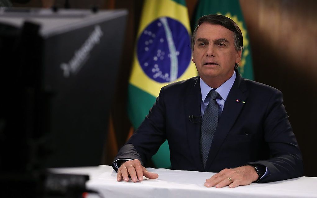 De Braziliaanse president Jair Bolsonaro. beeld AFP, Brazilian presidency