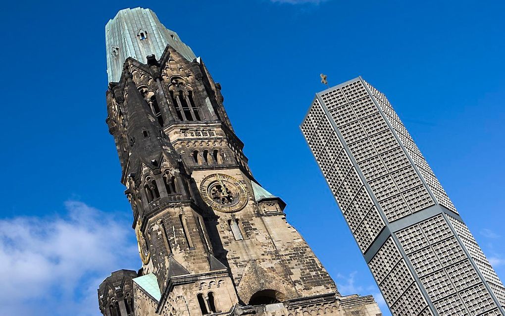 De Kaiser-Wilhelm-Gedachtniskirche in Berlijn. beeld ANP