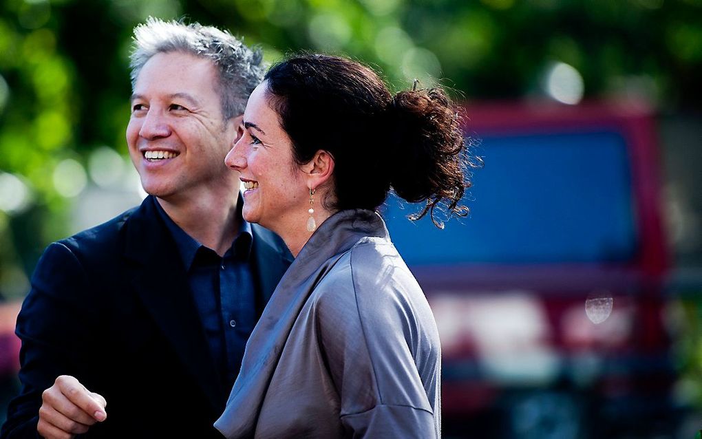 Robert Oey en Femke Halsema. beeld ANP