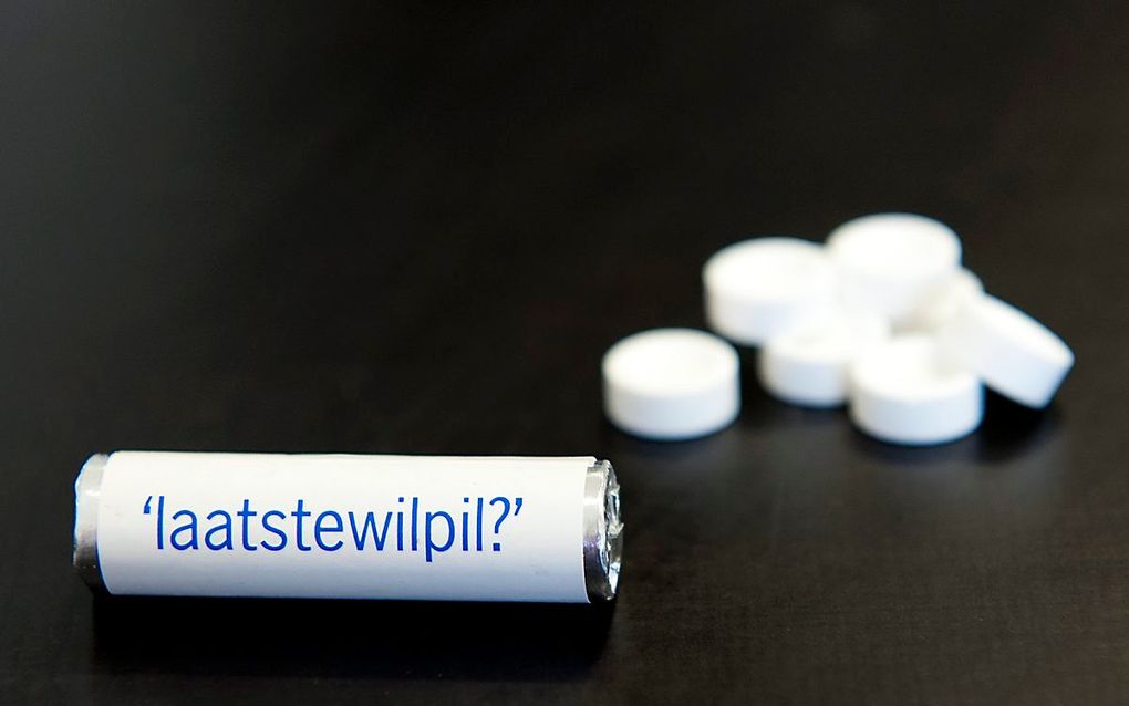 Campagnemateriaal voor de Drionpil. beeld ANP