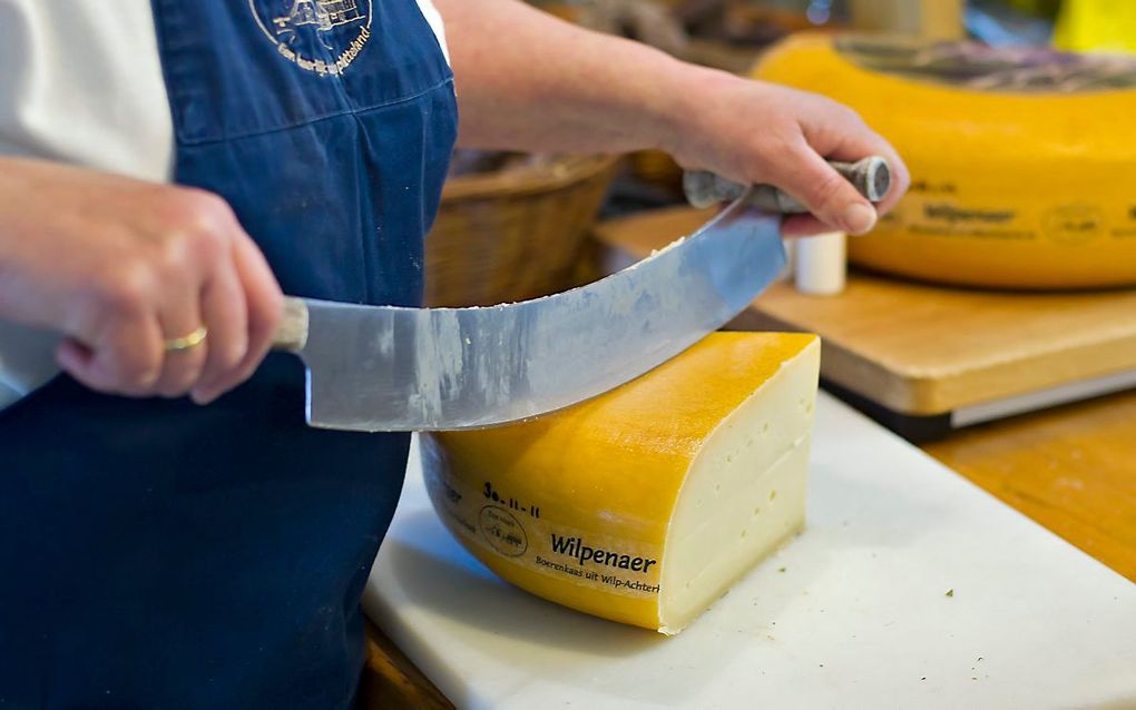 Op boerderij Den Hoek in Wilp-Achterhoek wordt boerenkaas, karnemelk, vla en yoghurt gemaakt. beeld ANP