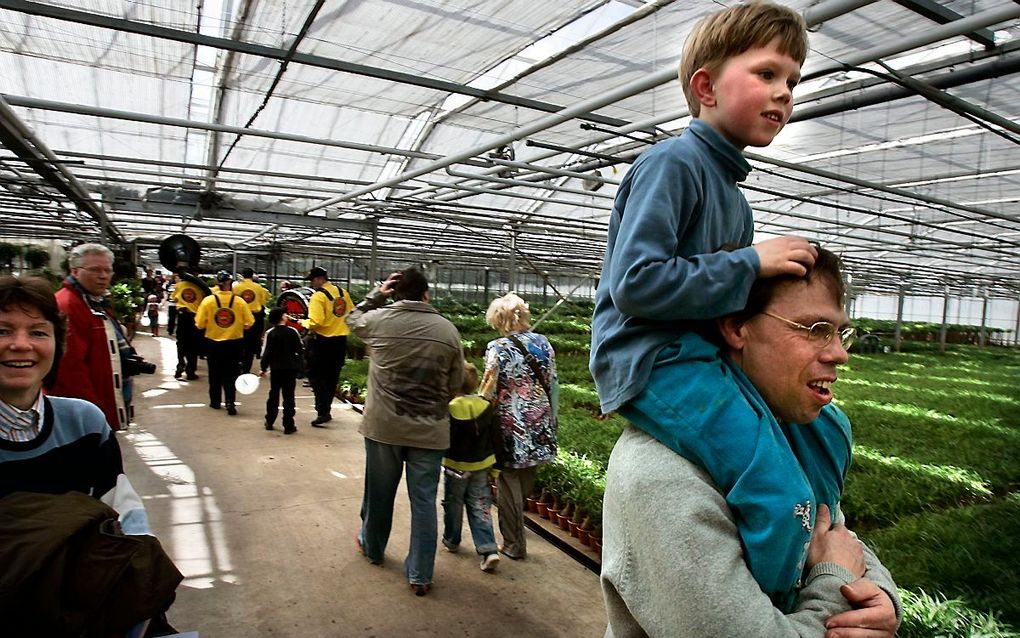 Bezoekers tijdens een eerdere editie van Kom in de Kas. beeld ANP