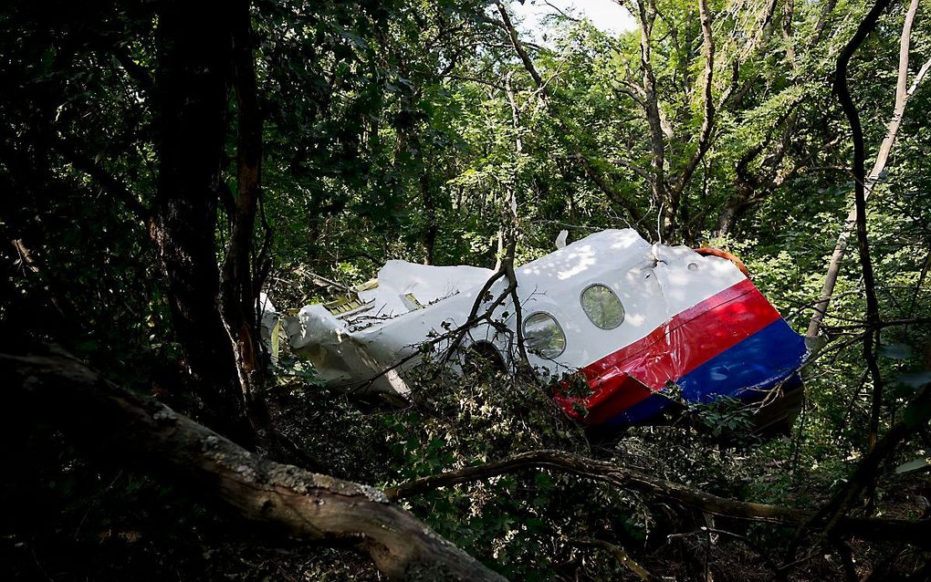 Een wrakstuk van de MH17. beeld ANP