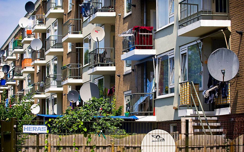 Straatbeeld van de Utrechtse wijk Kanaleneiland. beeld ANP