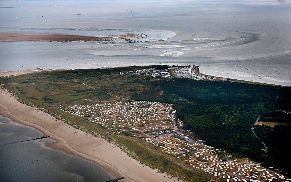 Vlieland vanuit de lucht. beeld ANP