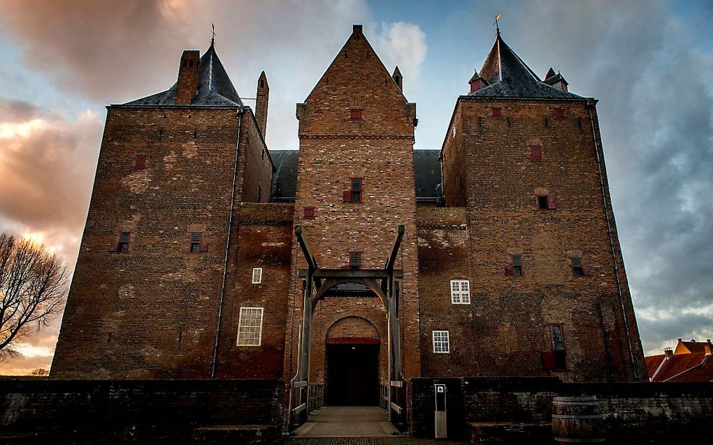 De bijeenkomst in Slot Loevestein is ook de officiële aftrap van de landelijke opening voor het vieren van 75 jaar VN. beeld ANP, KOEN VAN WEEL