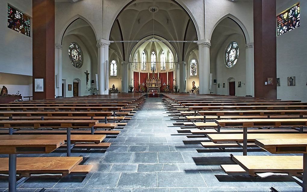 Interieur van de Petruskerk in Nijmegen. beeld ANP