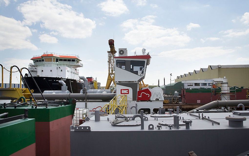 Een schip bij het maritiem concern Royal IHC. beeld ANP, Arie Kievit