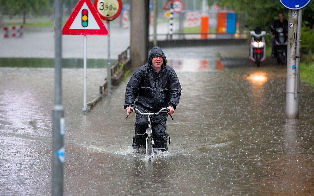 Wateroverlast in Arnhem, mei 2016. beeld ANP