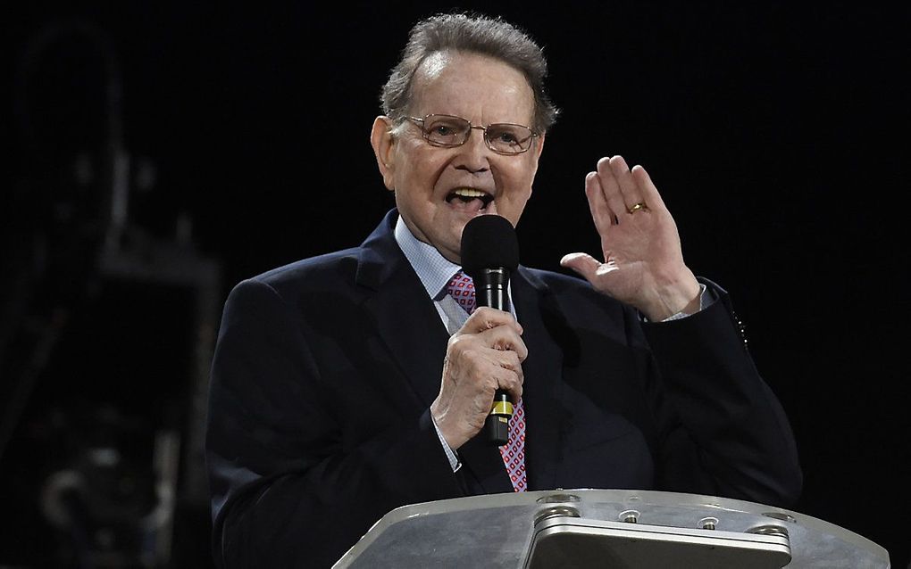 Reinhard Bonnke, 2017 in Lagos. beeld AFP