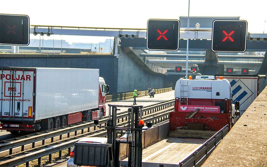 Een ingang van de Beneluxtunnel. beeld ANP