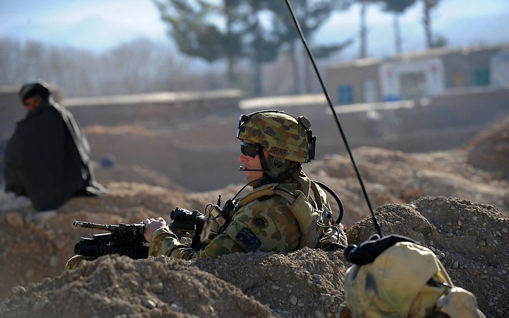 Australische soldaat in Afghanistan in 2010. beeld AFP, DESHAKALYAN CHOWDHURY