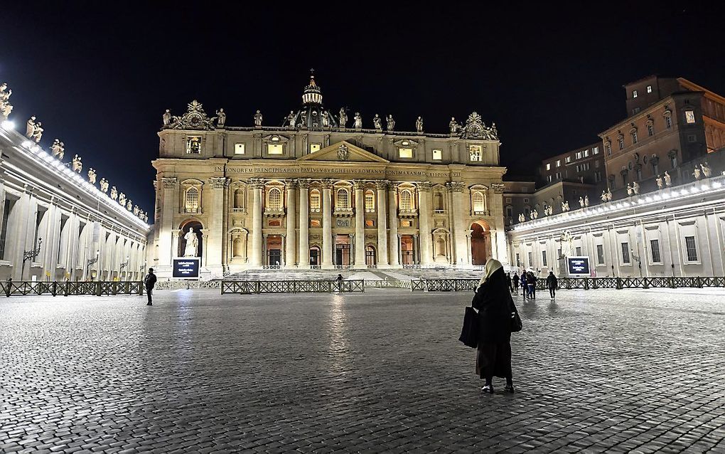 Het Sint-Pieterplein in Rome. beeld AFP, Andreas Solaro