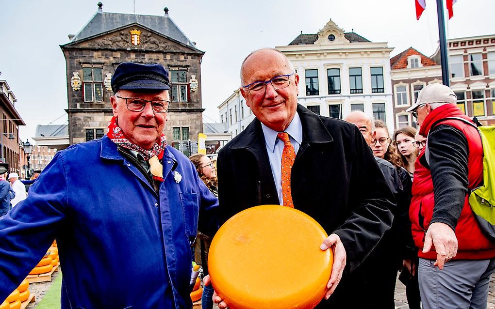 De Amerikaanse ambassadeur Hoekstra in Gouda. beeld ANP