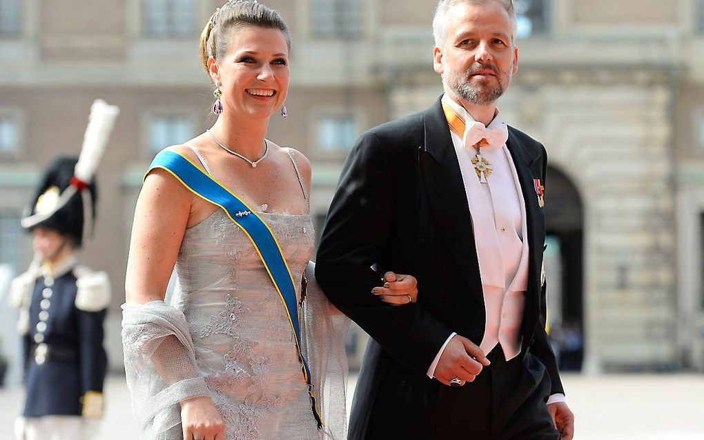 Prinses Märtha Louise en Ari Behn in 2015. beeld AFP