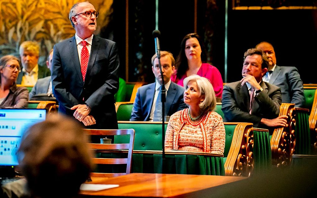 Cliteur tijdens zijn installatie in de Eerste Kamer. beeld ANP