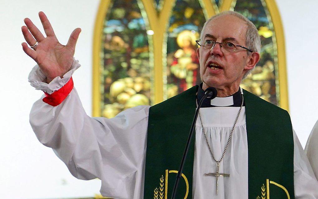 Aartsbisschop Justin Welby, beeld AFP, Narinder Nanu