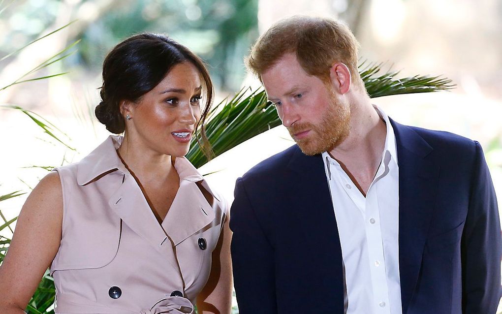 Meghan en Harry. beeld EPA