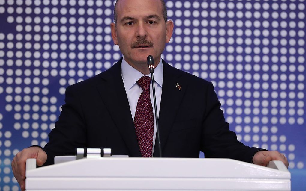 De Turkse minister Suleyman Soylu. beeld AFP