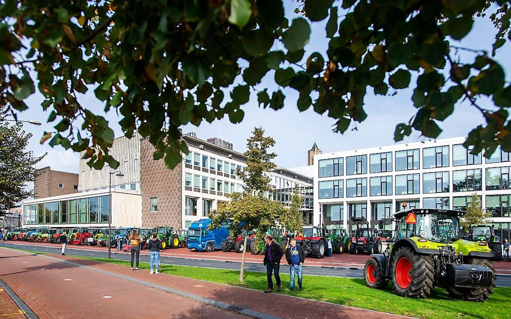 Boeren bij het provinciehuis van Gelderland. beeld ANP