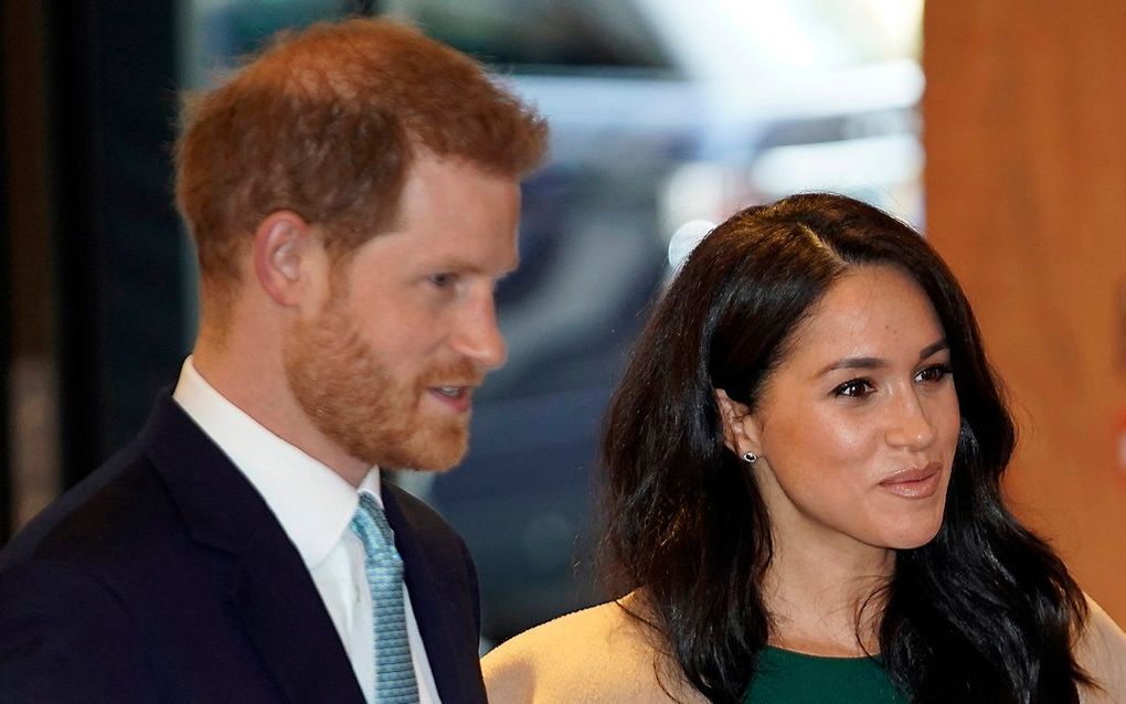 Harry en Meghan. beeld EPA