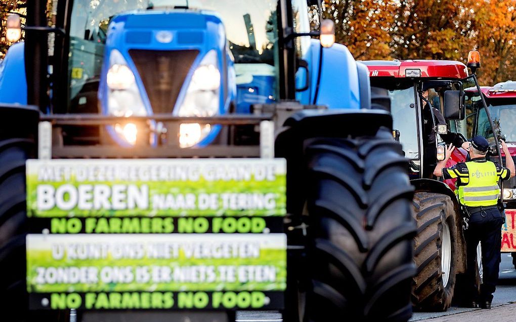 Boerenprotest in oktober 2019. beeld ANP, Koen van Weel