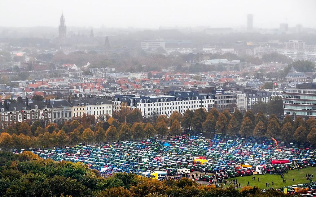 Boerenprotest op het Malieveld. beeld ANP