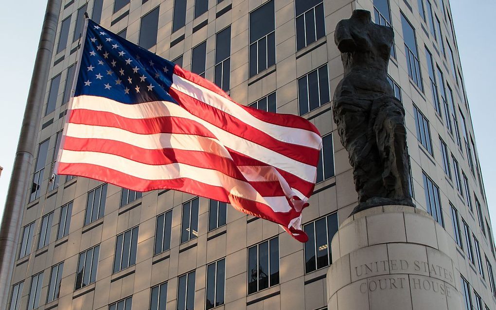 Exterieur van een rechtbank in Amerika. beeld AFP