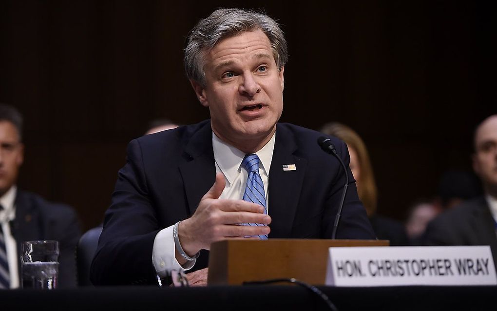 FBI-directeur Christopher Wray. beeld AFP