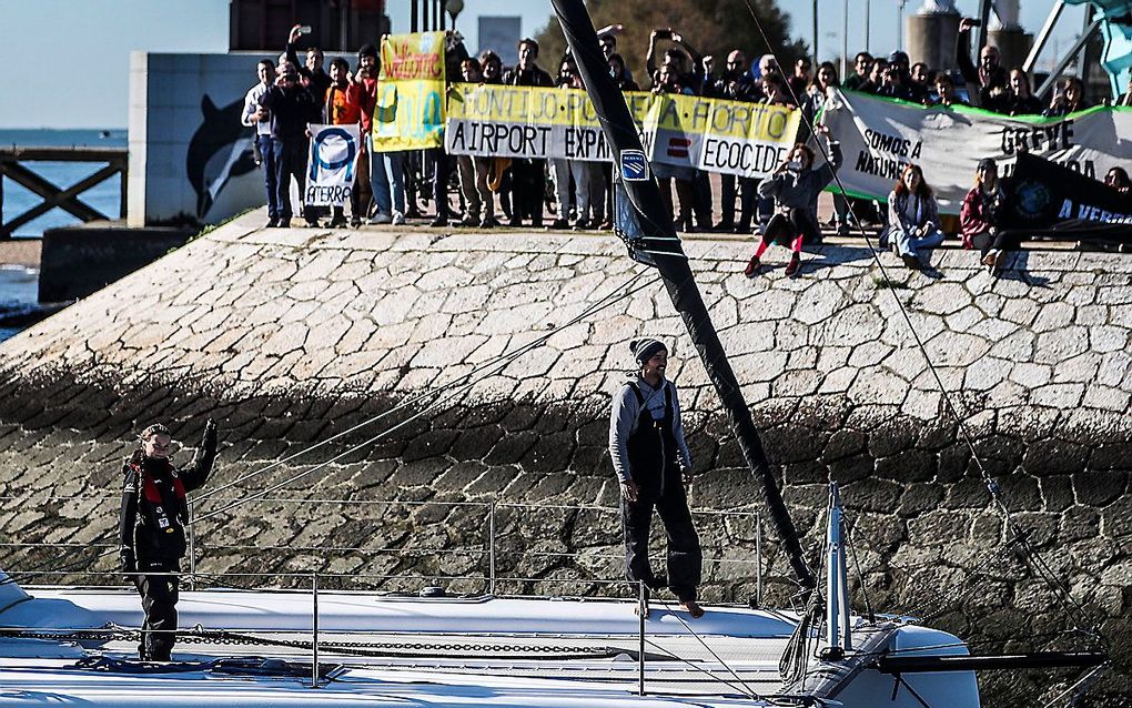 Milieuactiviste Greta Thunberg. beeld AFP