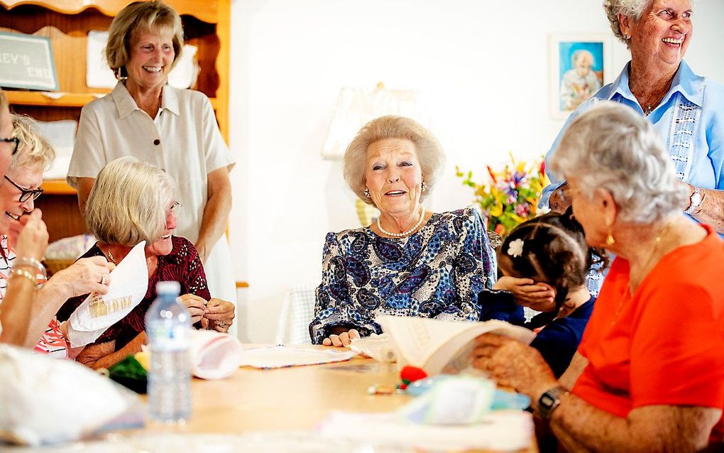 Prinses Beatrix op Saba. beeld ANP