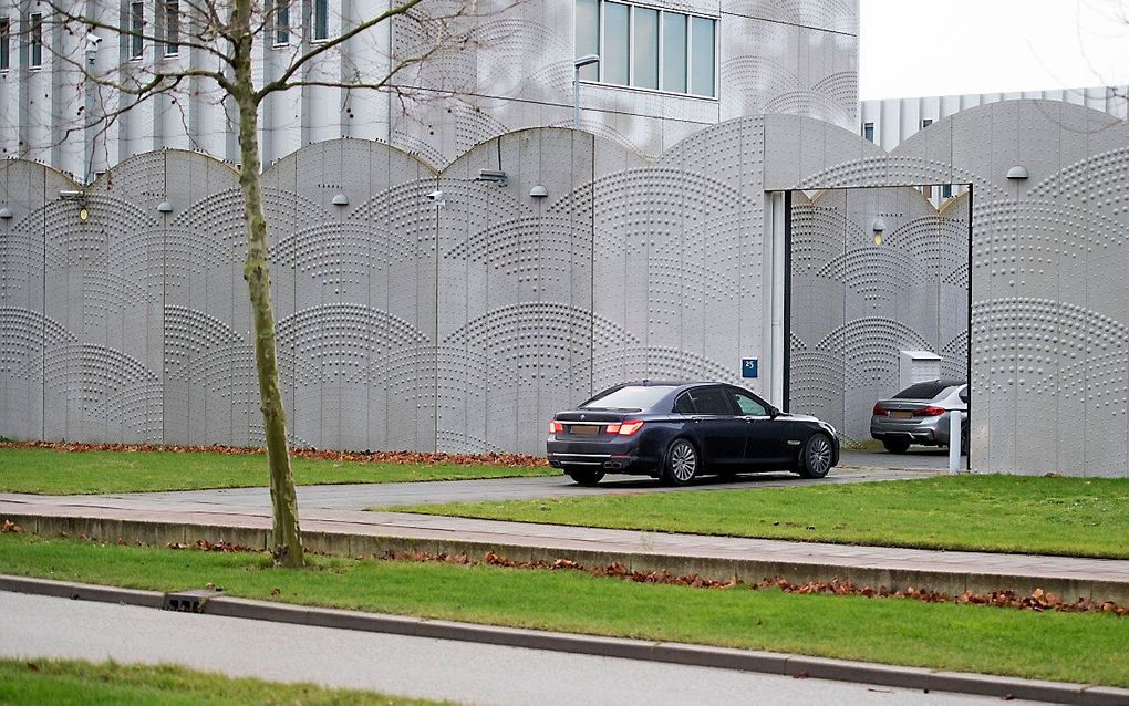 De extra beveiligde rechtbank op Schiphol, waar de zaak rondom Marengo plaatsvindt. beeld ANP