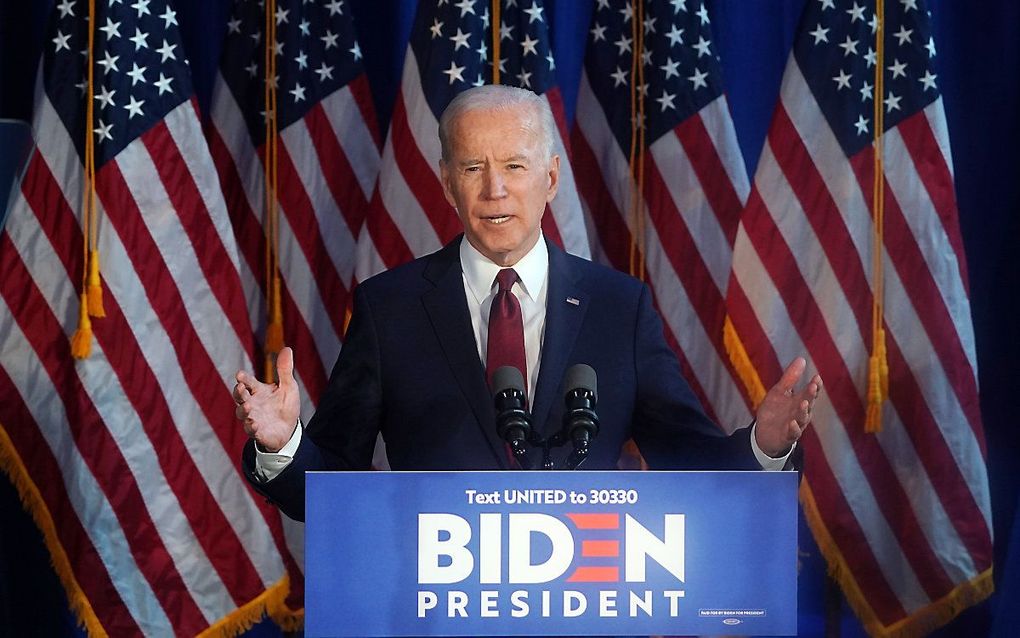 De Democratische presidentskandidaat Joe Biden. beeld AFP