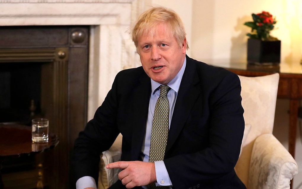 De Britse premier Boris Johnson. beeld AFP