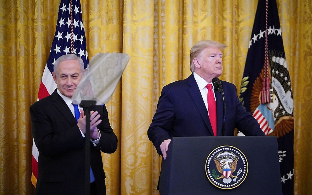 Netanyahu en Trump. beeld AFP