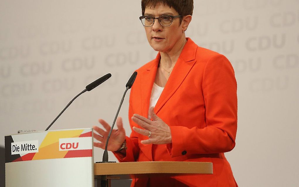 Kramp-Karrenbauer. beeld AFP