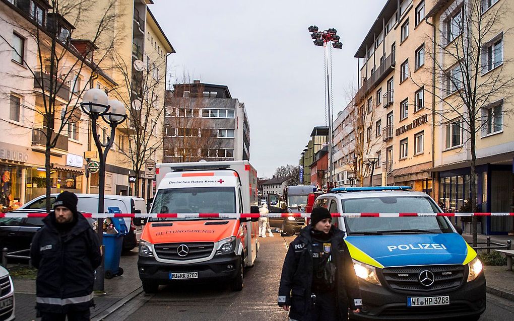 Onderzoek in Hanau. beeld AFP