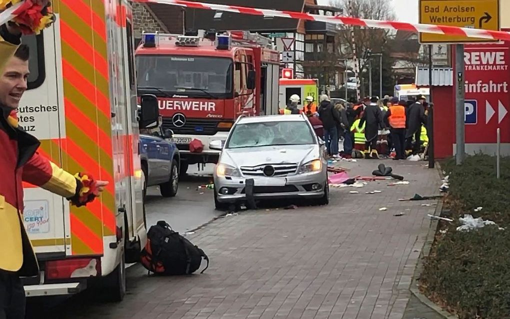 De auto van de verdachte. beeld AFP