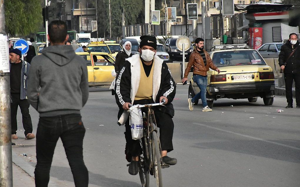 Damascus. beeld EPA/YOUSSEF BADAWI