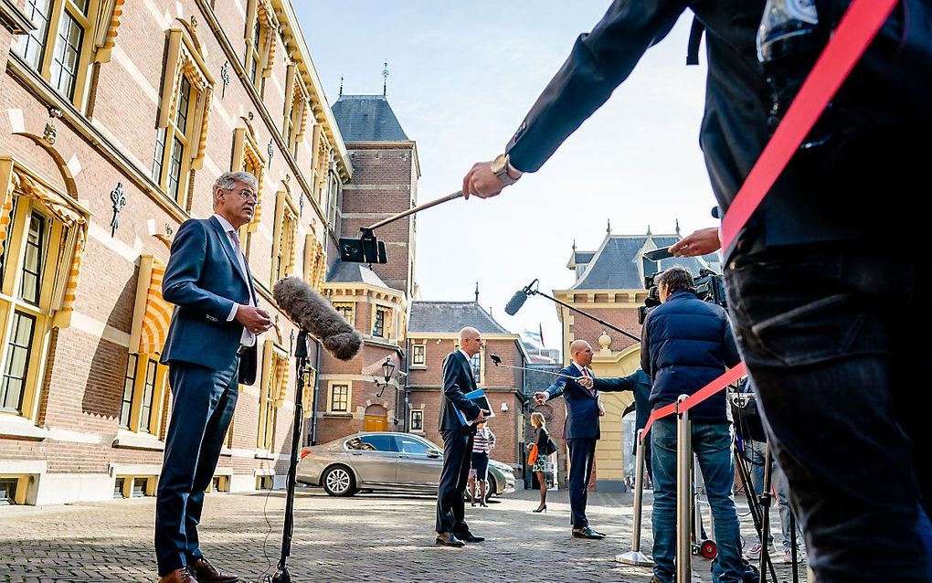 Minister Arie Slob op het Binnenhof. beeld ANP