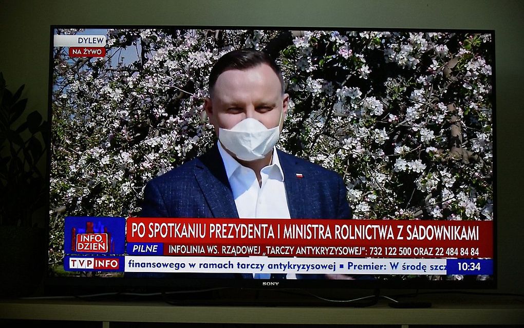 De Poolse president Andrzej Duda. beeld EPA