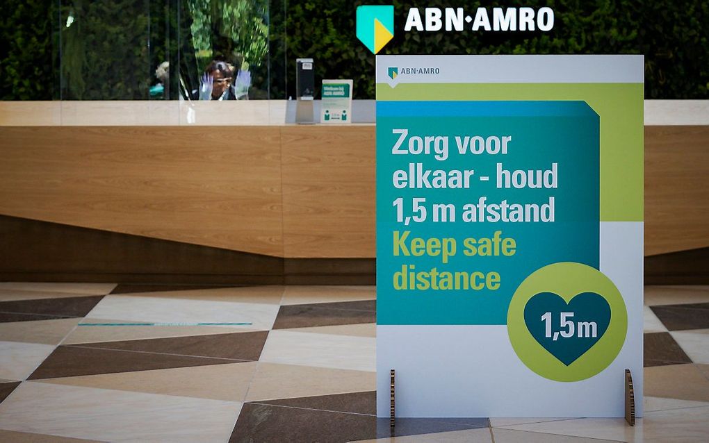 In het tweede kwartaal is ABN AMRO onder druk van de coronacrisis opnieuw in de rode cijfers gedoken, net als in het eerste kwartaal. Beeld ANP