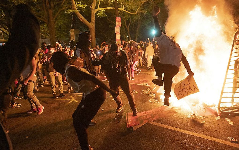 Protest in de buurt van het Witte Huis. beeld AFP